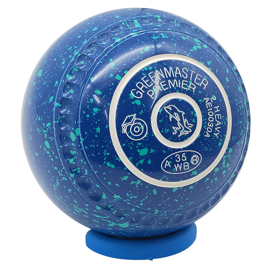 Greenmaster Premier Size 2 Blue / Mint with full 40 Dimple Grip