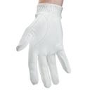 Ladies Hexagrip Synthetic Bowls Glove - White