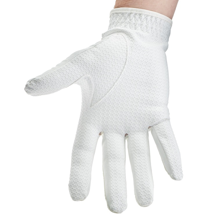 Ladies Hexagrip Synthetic Bowls Glove - White