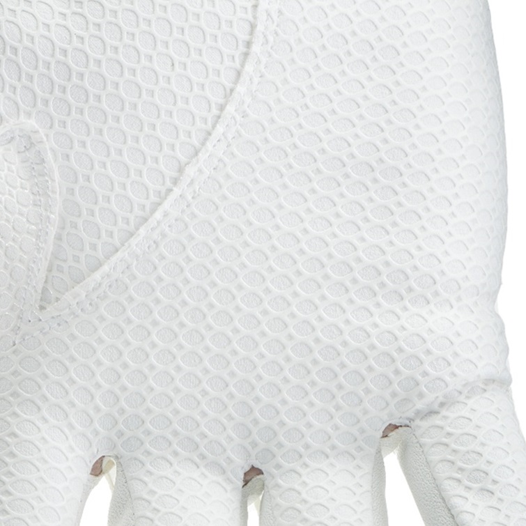 Ladies Hexagrip Synthetic Bowls Glove - White