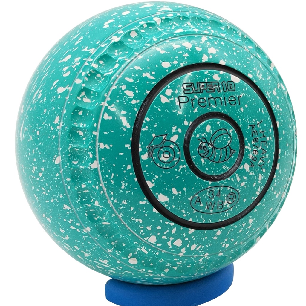 Greenmaster Super 10 Premier Size 1 Mint White with full 40 Dimple Grip