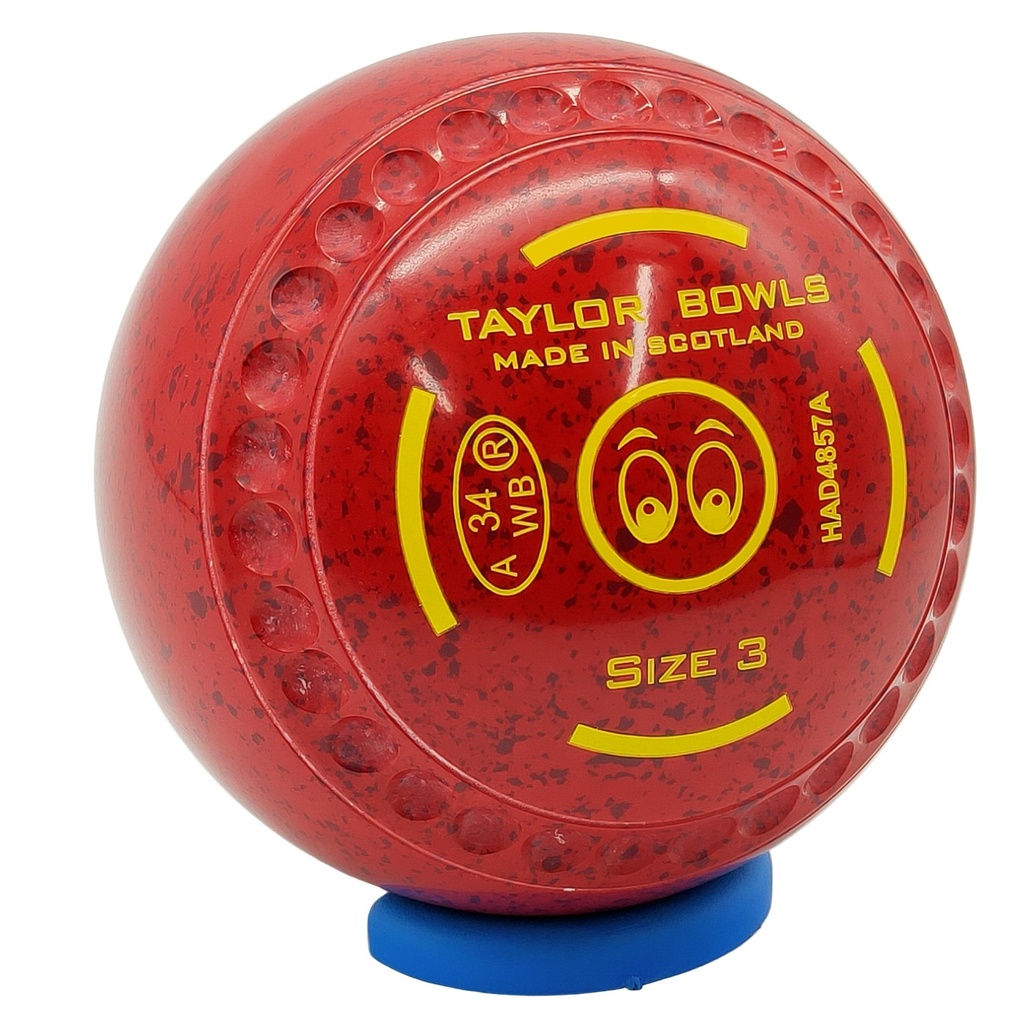 Taylor Redline SR Size 3 Red Maroon with Half Pipe Grip