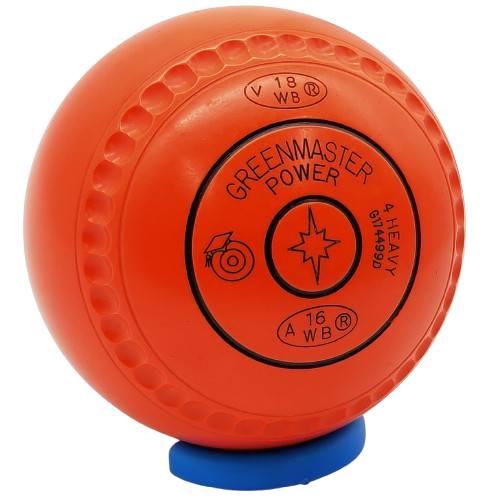 Greenmaster Power Size 4 Orange with full 40 Dimple Grip