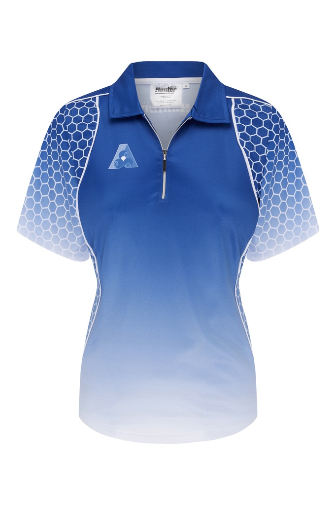 Ladies Zip Platinum Polo