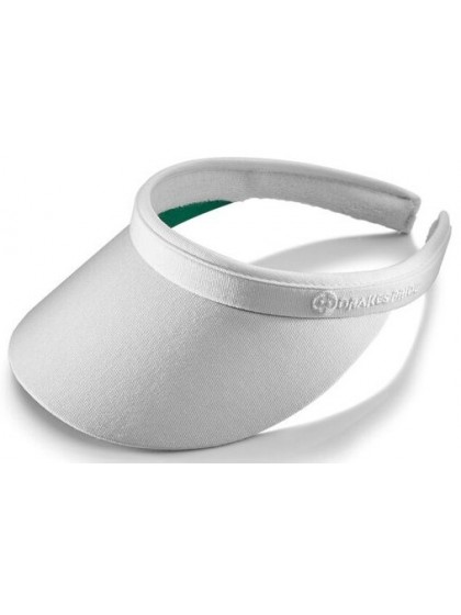 White Clipon Bowls Visor