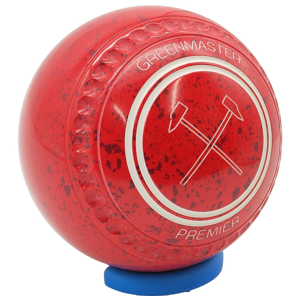 Greenmaster Premier Size 2 Red Maroon with full 40 Dimple Grip