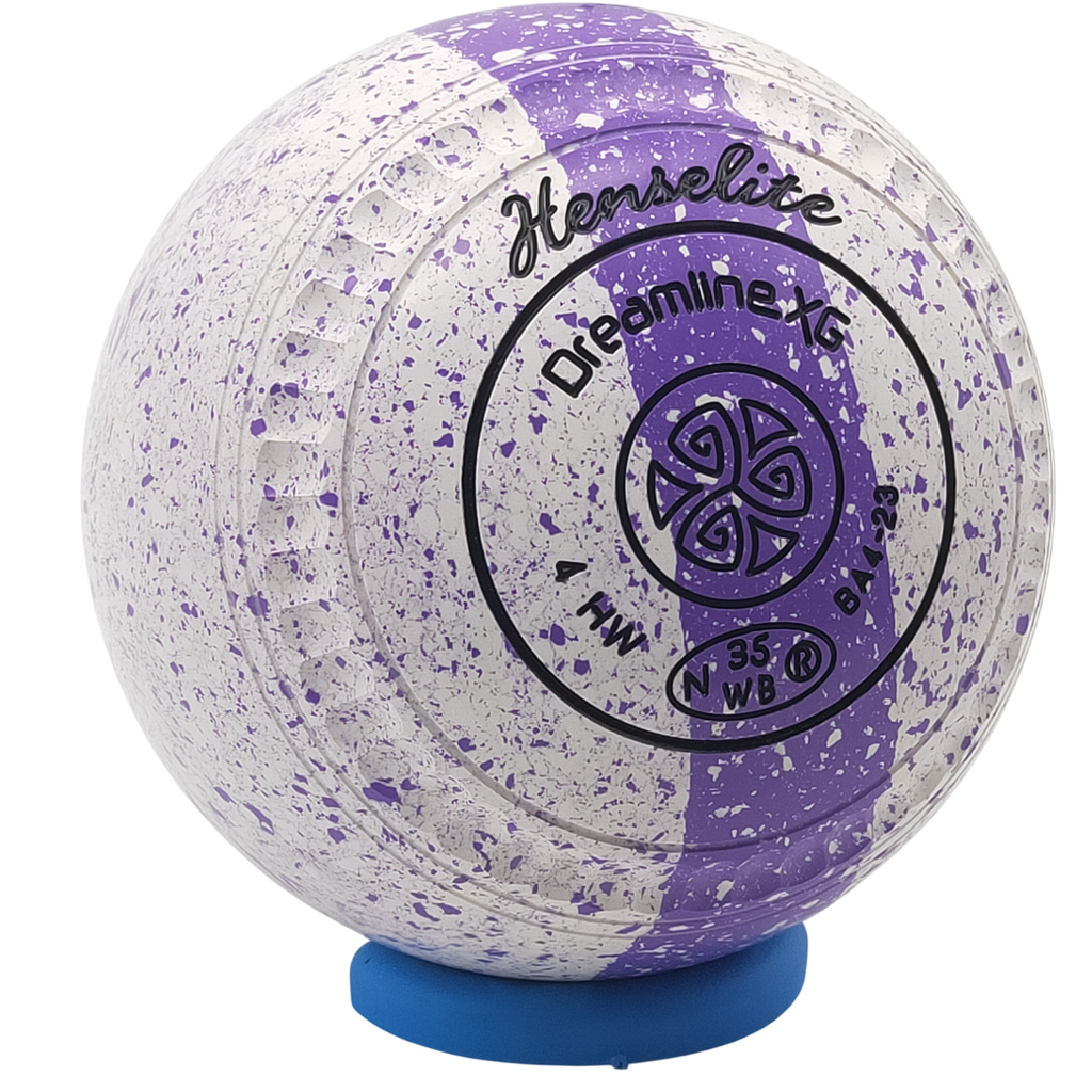 Henselite Dreamline XG Size 4 Orchid Trilogy with " C Grip " made EXCLUSIVELY for Hunter Bowls worldwide !