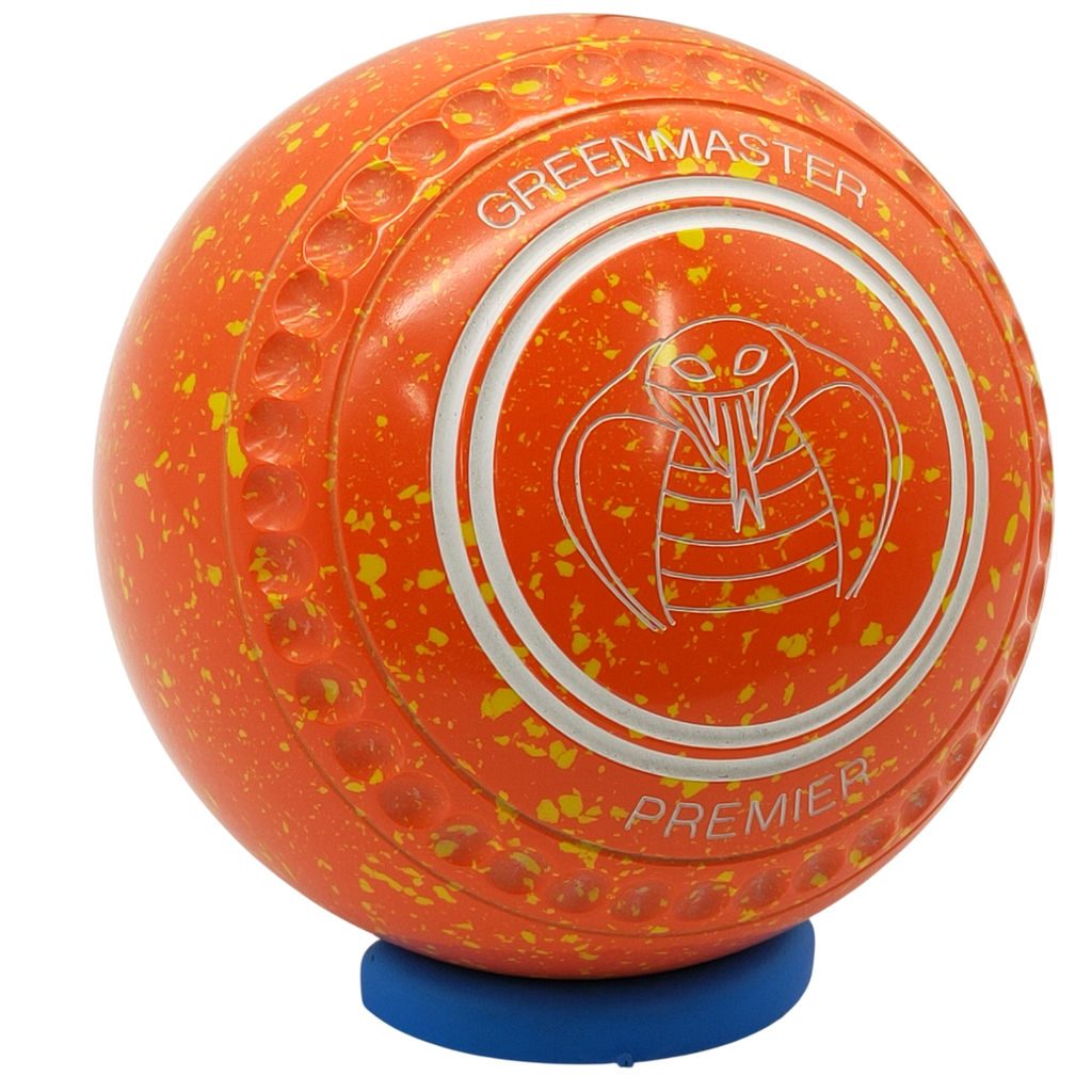Greenmaster Premier Size 4 Orange / Yellow with full 40 Dimple Grip