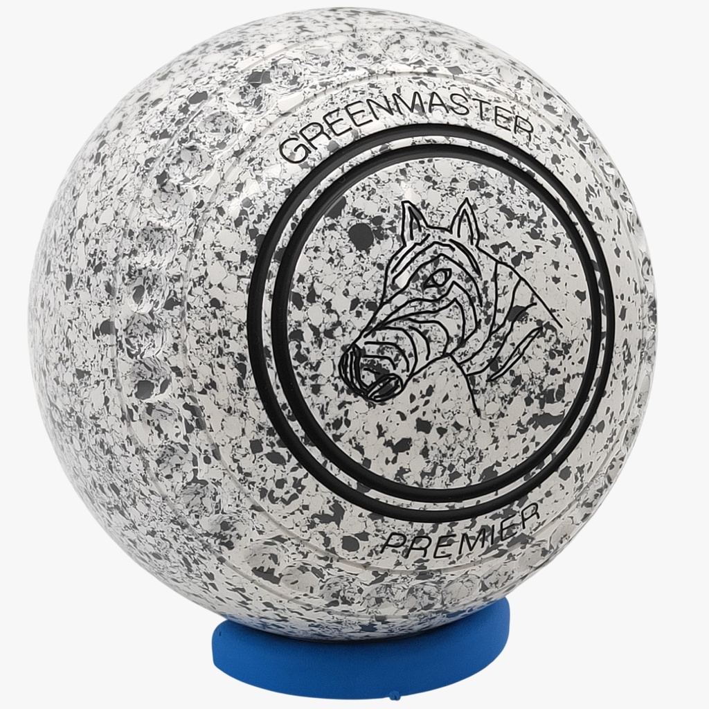 Greenmaster Premier Size 3 White / Steel Grey with full 40 Dimple Grip