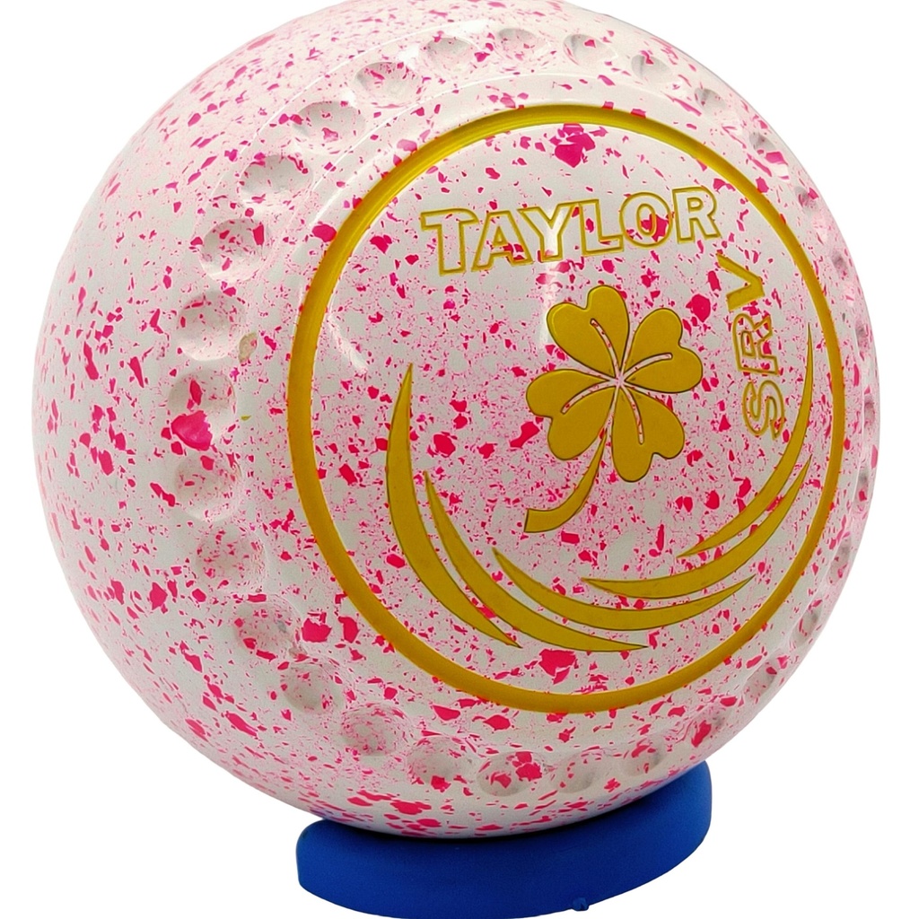 Taylor SRV Size 00 White Pink Flow with Half Pipe Grip