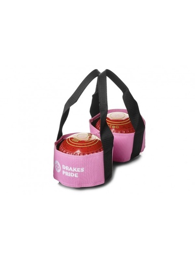 [B4005PNK] Two Bowl Sling Lawn Bowls Carrier - Pink