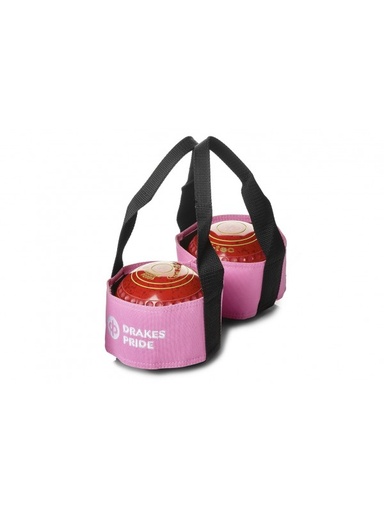 Two Bowl Sling Lawn Bowls Carrier - Pink