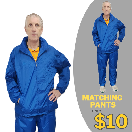 Unisex Waterproof Rain Jacket with Hoodie + carry bag