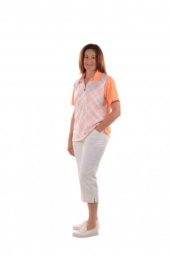 [SLB049WHT10] Sporte Leisure Ladies 3/4 Pants with Pockets