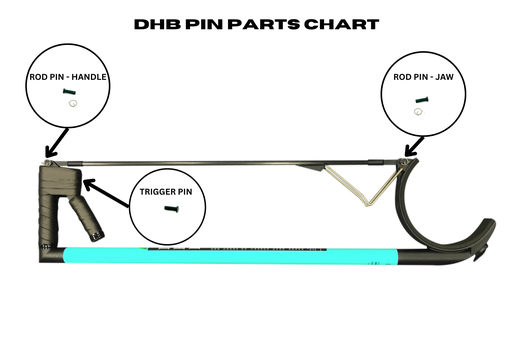 [696DHBZ Rod Pin & Clip - Jaw] DHB Rod Pin & Clip - Jaw
