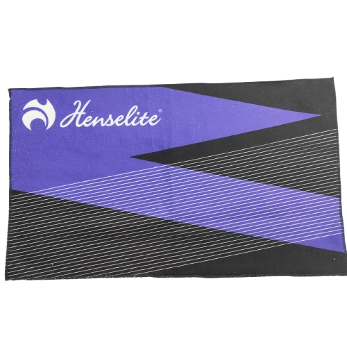 [5199 Hens Victory Towel Blk Purple] Henselite Dri Tec Victory Towel Black Purple