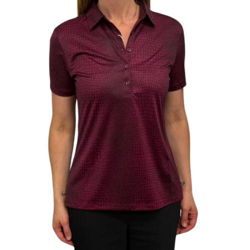 Ladies Stylish Greg Norman Refuge Polo - Merlot