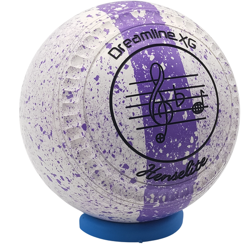 [XG4BA4-37-50395-PP25417-XGTRIST35] Henselite Dreamline XG Size 4 Orchid Trilogy with " C Grip " made EXCLUSIVELY for Hunter Bowls worldwide !