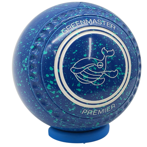 [PREM4AE10157A-51422-36081-PP26311-PREMST35] Greenmaster Premier Size 4 Blue / Mint with full 40 Dimple Grip