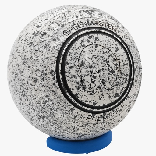 [PREM1AE10795A-51687-36363-PP260516-PREMST35] Greenmaster Premier Size 1 White / Steel Grey with full 40 Dimple Grip