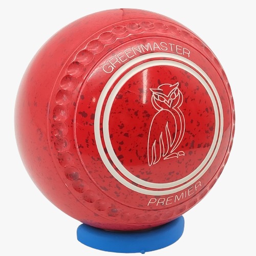 [PREM1AE10794A-51687-36363-PP260516-PREMST35] Greenmaster Premier Size 1 Red / Maroon with full 40 Dimple Grip