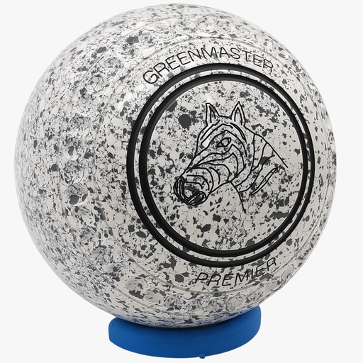 [PREM3AE10321A-51687-36363-PP260516-PREMST35] Greenmaster Premier Size 3 White / Steel Grey with full 40 Dimple Grip