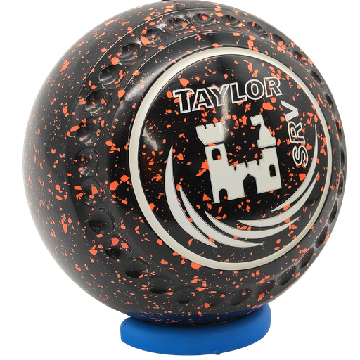 [SRV4HAE4792A-51802-36483-SRVST35] Taylor SRV Size 4  Black - Orange with Half Pipe Grip