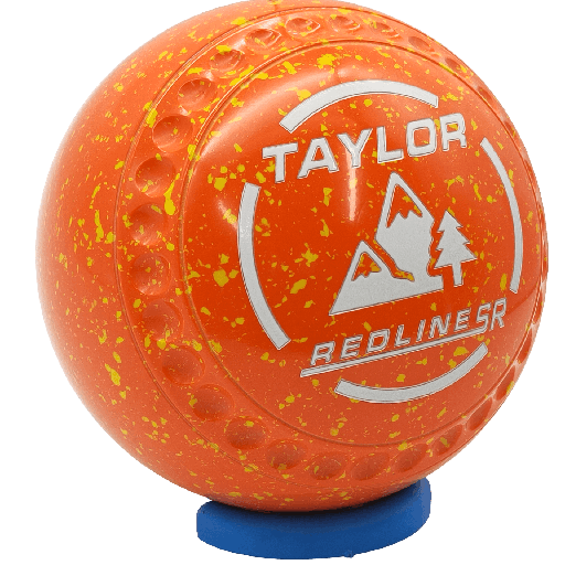 [SR5HAD6189A-51863-36525-SRGP5ST34-SZ5] Taylor Redline SR Size 5 Orange Flame - Yellow with Half Pipe Grip