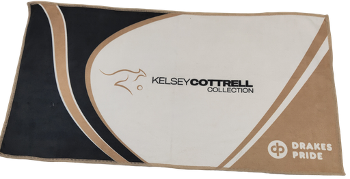 [B6306 KC White/Tan] Kelsey Cottrell Ultra Absorbent Cloth White Tan