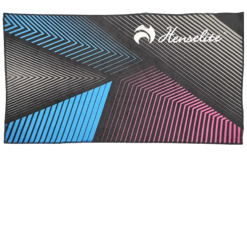 [5125075 Cloth] Henselite Dri Tec Axis Towel Black Pink Blue