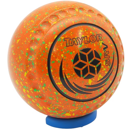 [SRV4HAE5657A-52033-36743-GPSRVST35] Taylor SRV Size 4 Orange Yellow Lime Half Pipe Grip