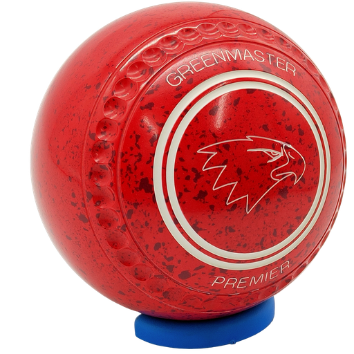 [PREM4HE10849A-52233-36911-GPPREMST35] Greenmaster Premier Size 4 Red Maroon with full 40 Dimple Grip