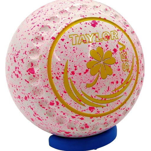[SRV00HAE3414A-52347-37029-GPSRVST34] Taylor SRV Size 00 White Pink Flow with Half Pipe Grip